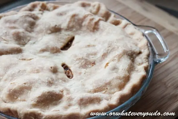 Old Fashioned Apple Pie from OrWhateverYouDo.com