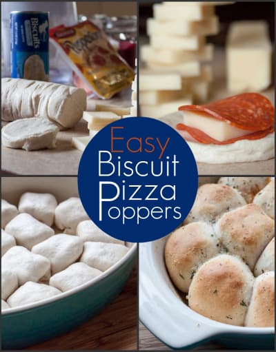 Easy Biscuit Pizza Poppers from OrWhateverYouDo.com