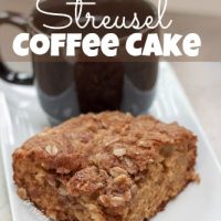 Apple Cinnamon Streusel Coffee Cake