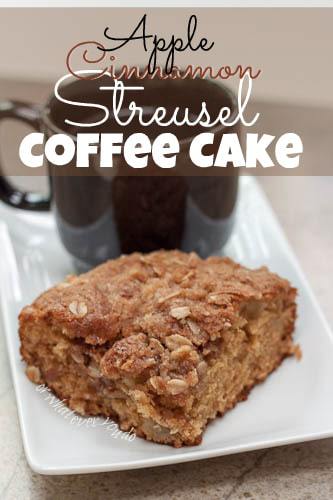 Apple Cinnamon Streusel Coffee Cake
