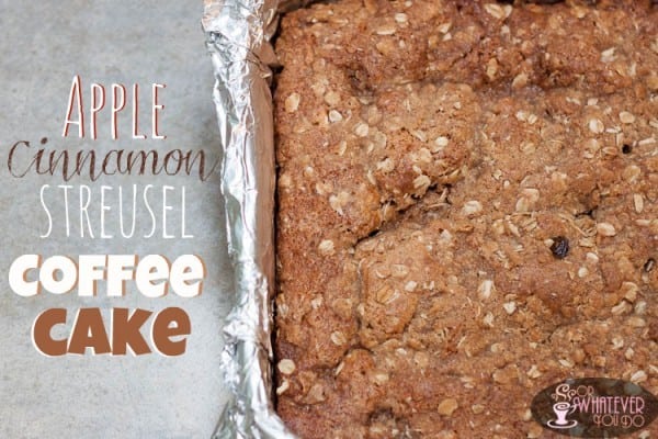 Apple Cinnamon Streusel Coffee Cake