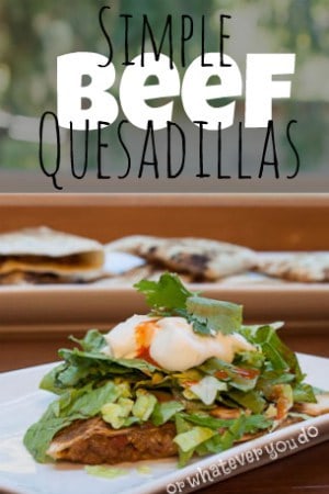 Simple Beef Quesadillas