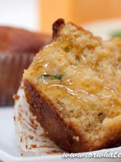 Jalapeno Cheddar Cornbread Muffins from OrWhateverYouDo.com