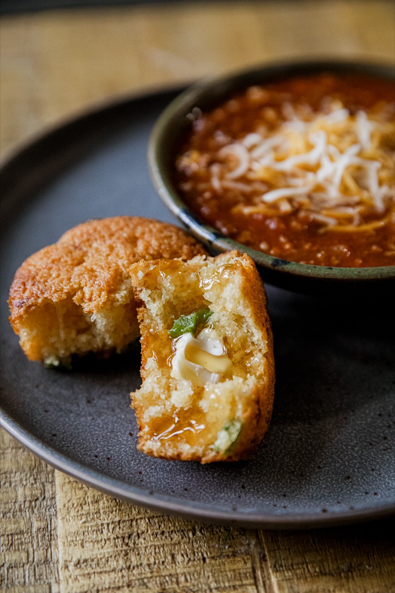 Jalapeño Cheddar Cornbread Muffins