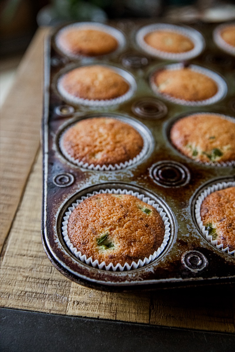 Jalapeno Cheddar Cornbread Muffins