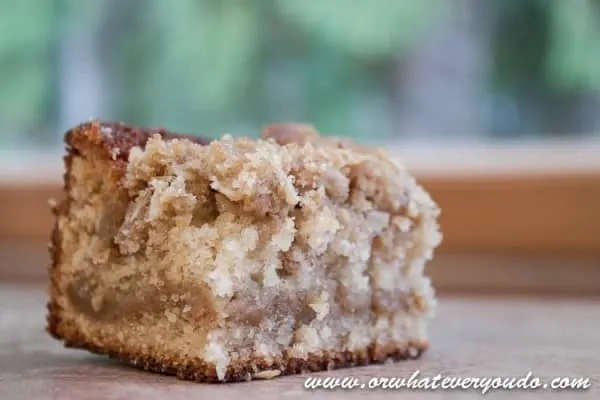 Banana Crumb Cake I www.orwhateveryoudo.com I #recipe #brunch #dessert
