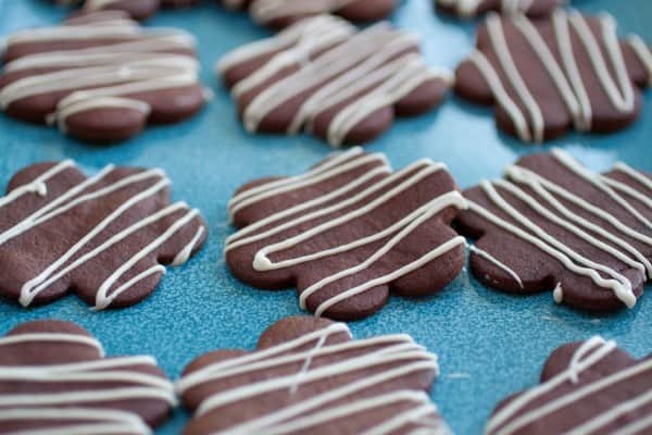Chocolate Sugar Cookies I www.orwhateveryoudo.com I #cutout #dessert #baking
