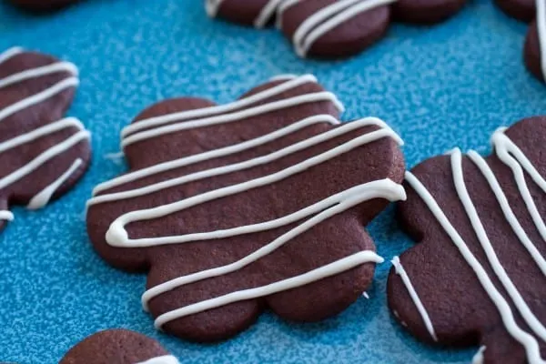 Chocolate Sugar Cookies I www.orwhateveryoudo.com I #cutout #dessert #baking