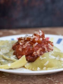 Beef & Mushroom Ravioli I www.orwhateveryoudo.com I #recipe #food #cooking #scratch