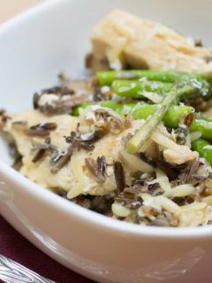 Chicken Wild Rice Orzo I www.orwhateveryoudo.com I #recipe #dinner #skillet