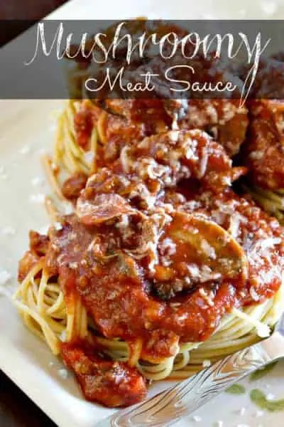 Spaghetti with Meaty Mushroom Sauce