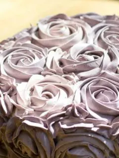 Rose Cake I www.orwhateveryoudo.com I #vanilla #dessert #meringue