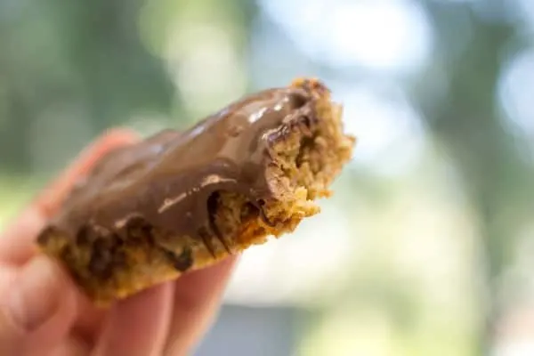 Oatmeal Caramel Chocoley Cookie Bars