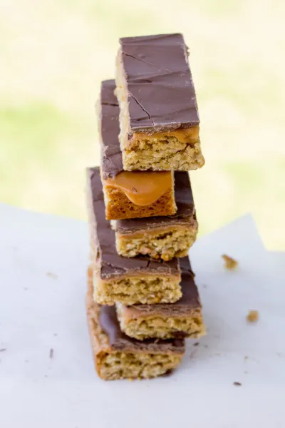 Oatmeal Caramel Chocoley Cookie Bars