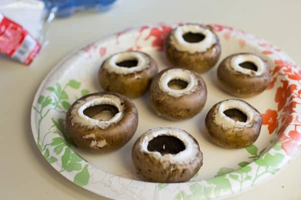 Salmon Stuffed Mushrooms I www.orwhateveryoudo.com I #recipe #mushroommakeover #appetizer