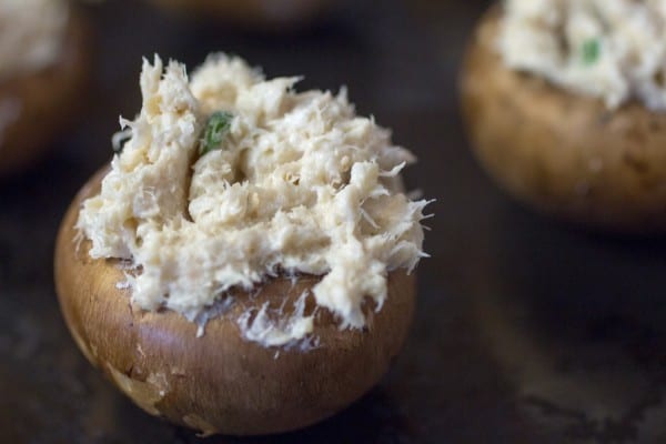 Salmon Stuffed Mushrooms