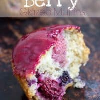 Triple Berry Glazed Muffins