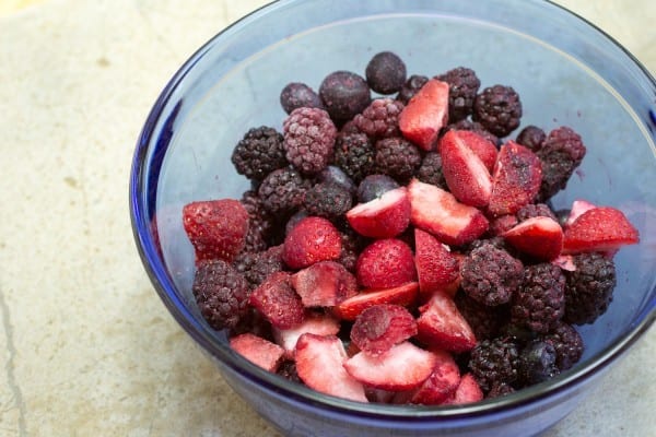 Triple Berry Glazed Muffins