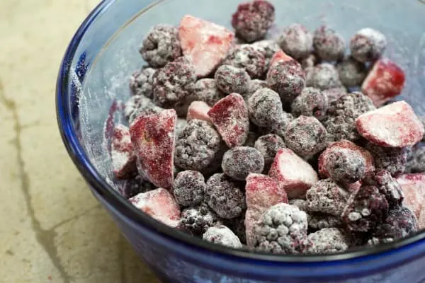 Triple Berry Glazed Muffins