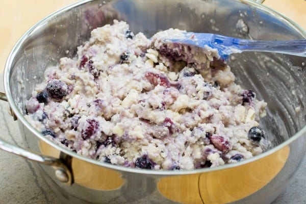 Triple Berry Glazed Muffins