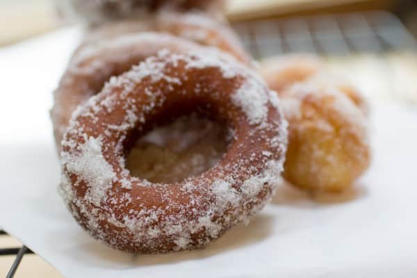 Vanilla Marshmallow Cream Filled Sugar Donuts