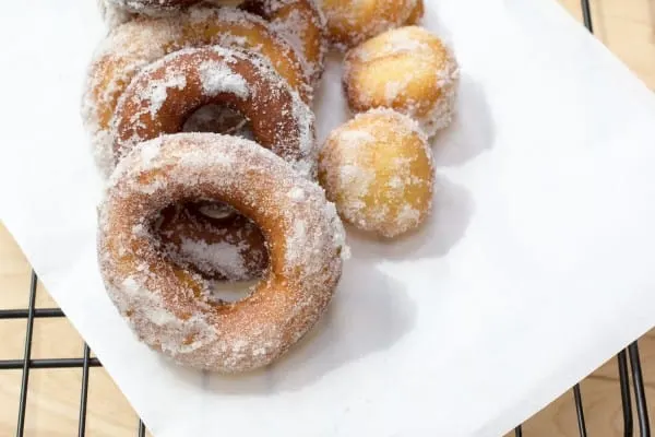 Vanilla Cream Filled Sugar Donuts-7