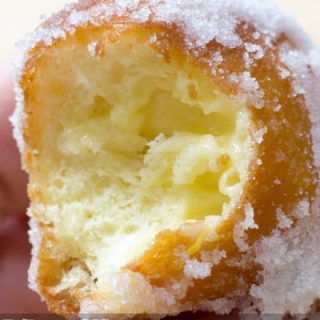 Vanilla Marshmallow Cream Filled Donuts