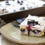 Blueberry Lemon Poke Cake