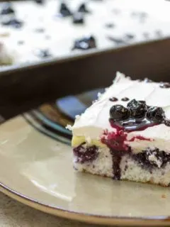 Blueberry Lemon Poke Cake