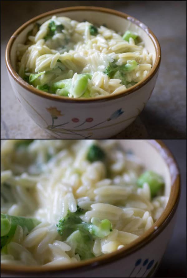 Broccoli Cheese Orzo