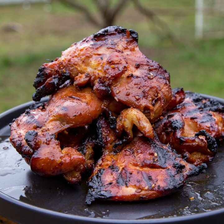 Spicy Grilled Teriyaki Chicken Thighs