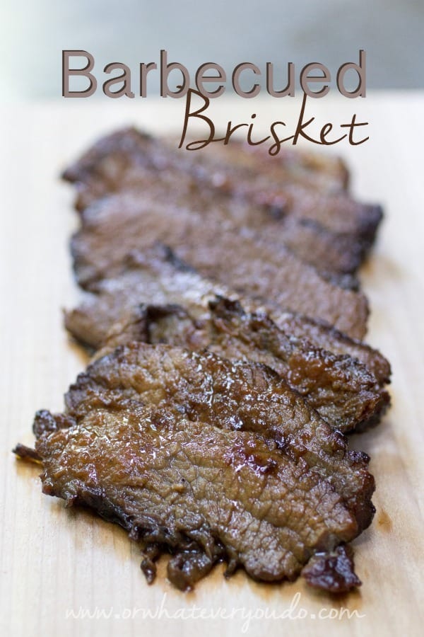 Barbecued Brisket Recipe Or Whatever You Do