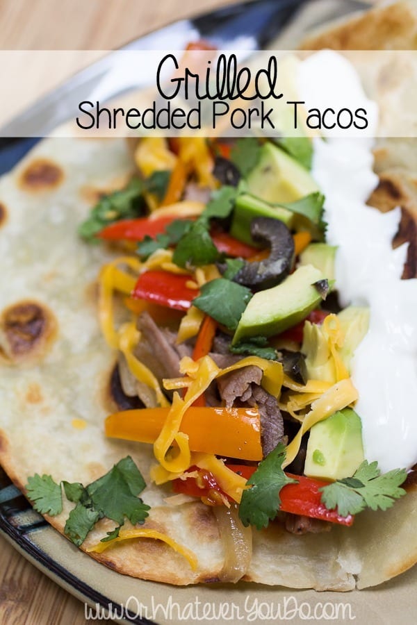 Grilled Shredded Pork Tacos