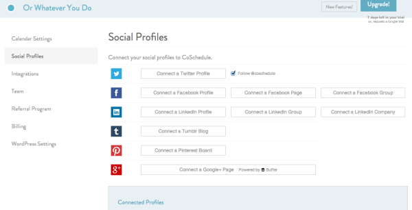 CoSchedule Link Social Media