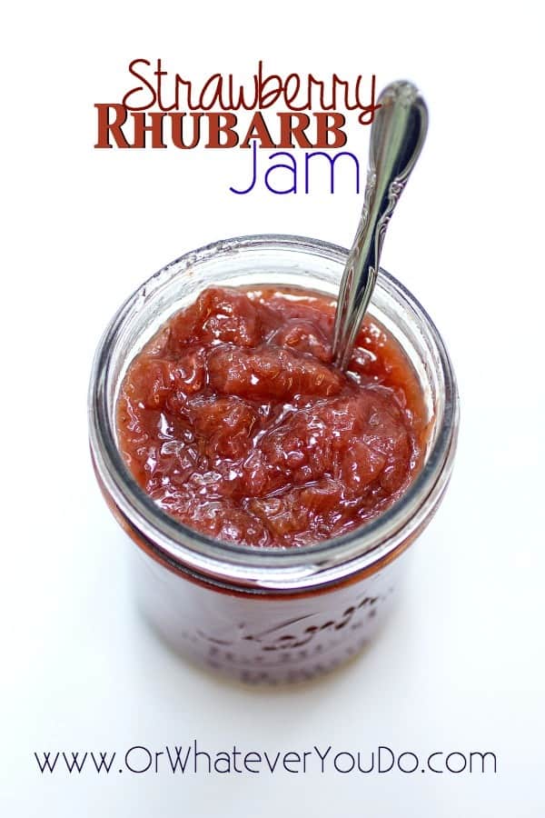 Strawberry Rhubarb Jam Pinterest