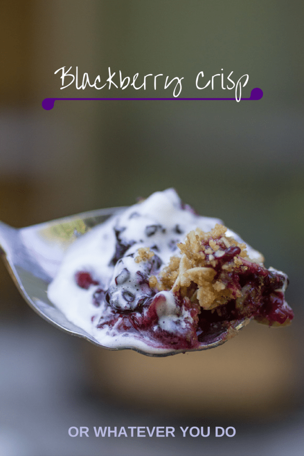 Blackberry Crisp