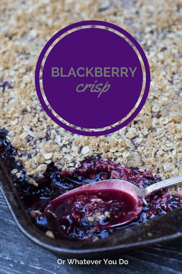 Blackberry Crisp