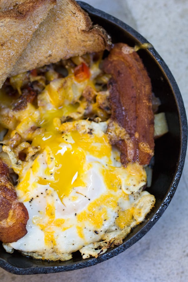Old-fashioned Bacon Breakfast Skillet-6