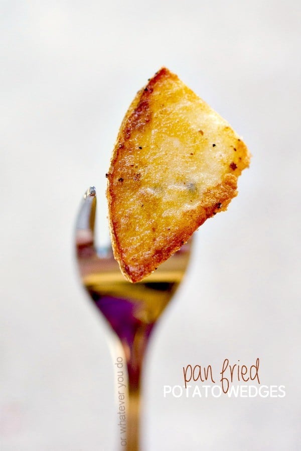 Pan Fried Potato Wedges