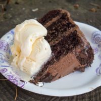 Quadruple Chocolate Birthday Cake