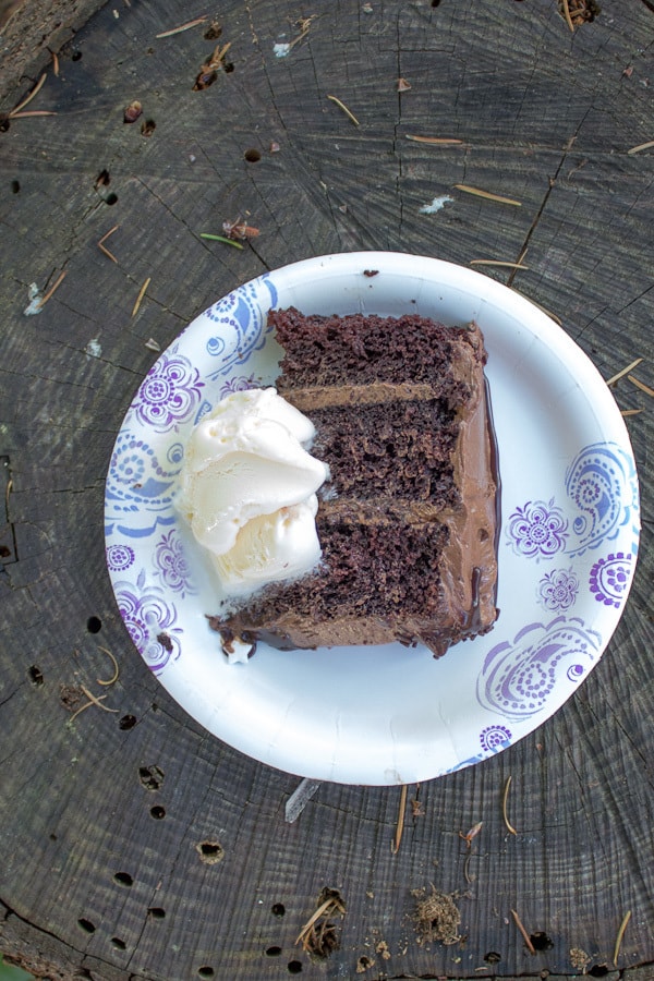 Quadruple Chocolate Birthday Cake