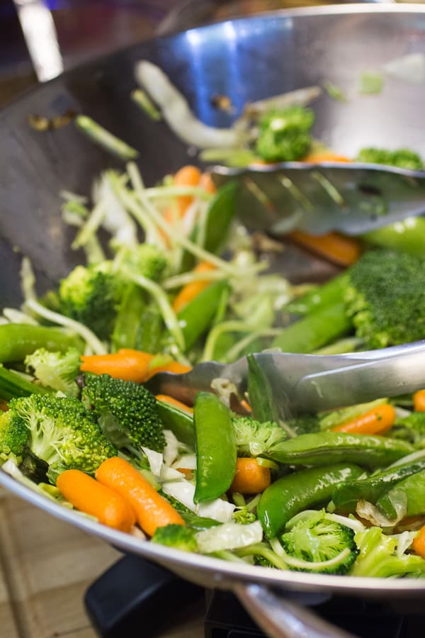 Sesame Vegetables with Rice Noodles