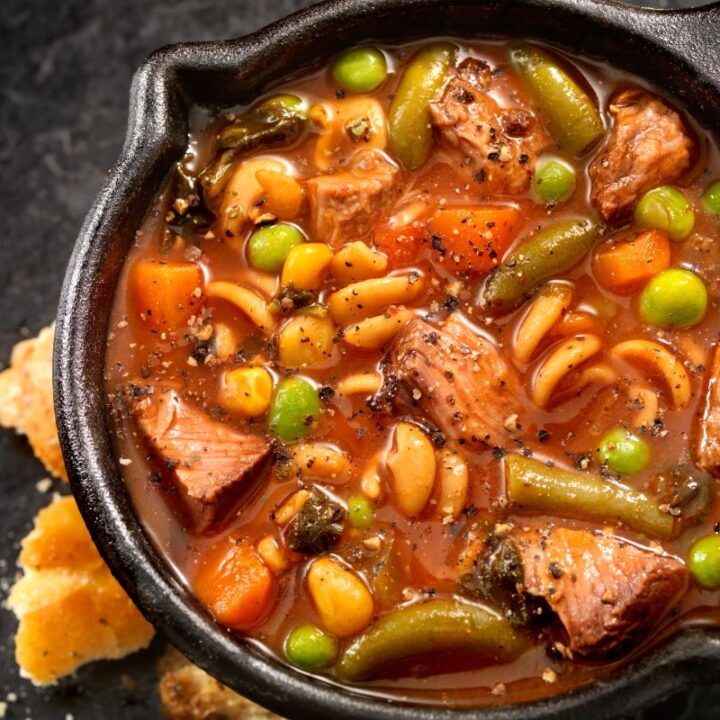 Slow Cooker Vegetable Beef Soup-image