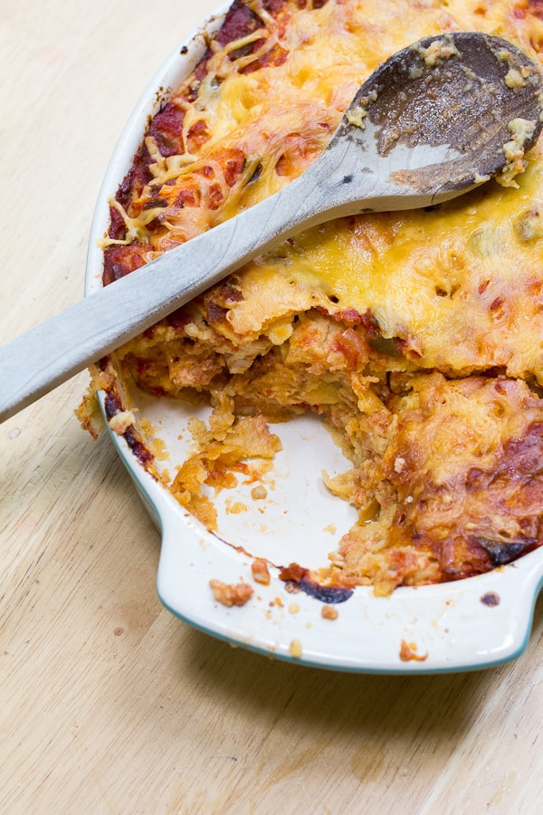 Easy Chicken Enchilada Casserole