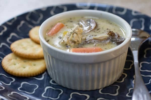 Creamy Chicken Mushroom Wild Rice Soup