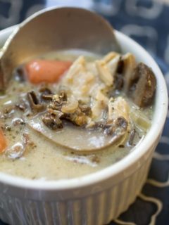 Creamy Chicken Mushroom Wild Rice Soup