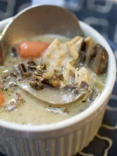 Creamy Chicken Mushroom Wild Rice Soup