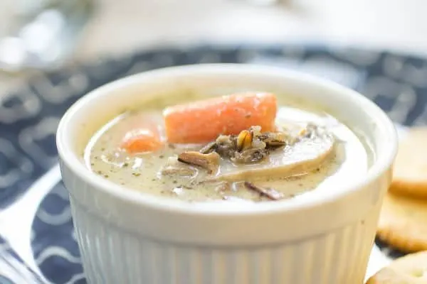 Creamy Chicken Mushroom Wild Rice Soup