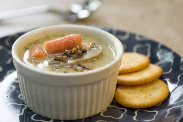 Creamy Chicken Mushroom Wild Rice Soup