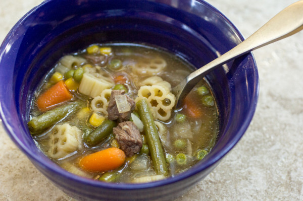 Slow Cooker Vegetable Beef Noodle-8